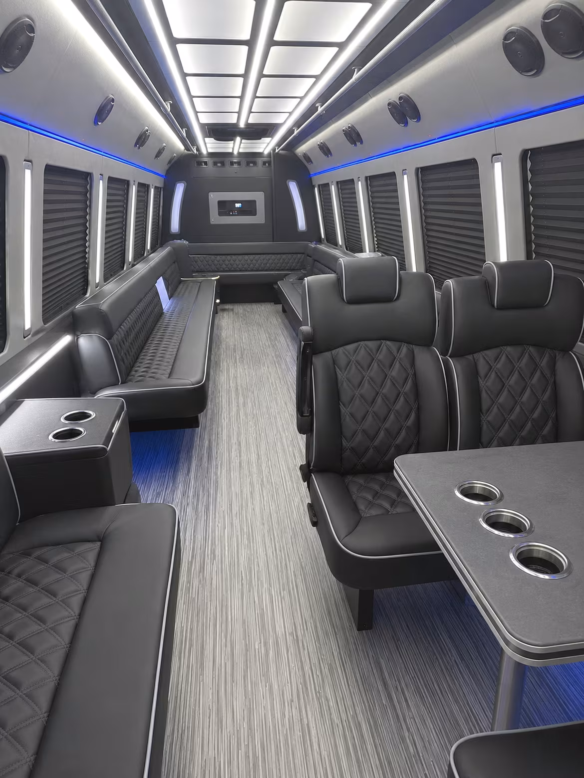 bothell 25 passenger party bus inside