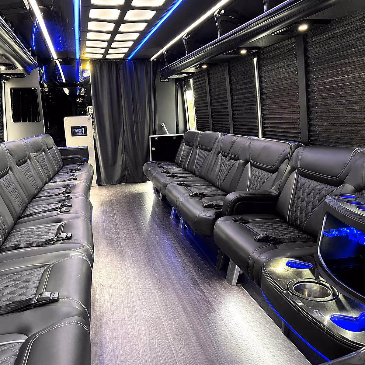 bothell party bus rental interior