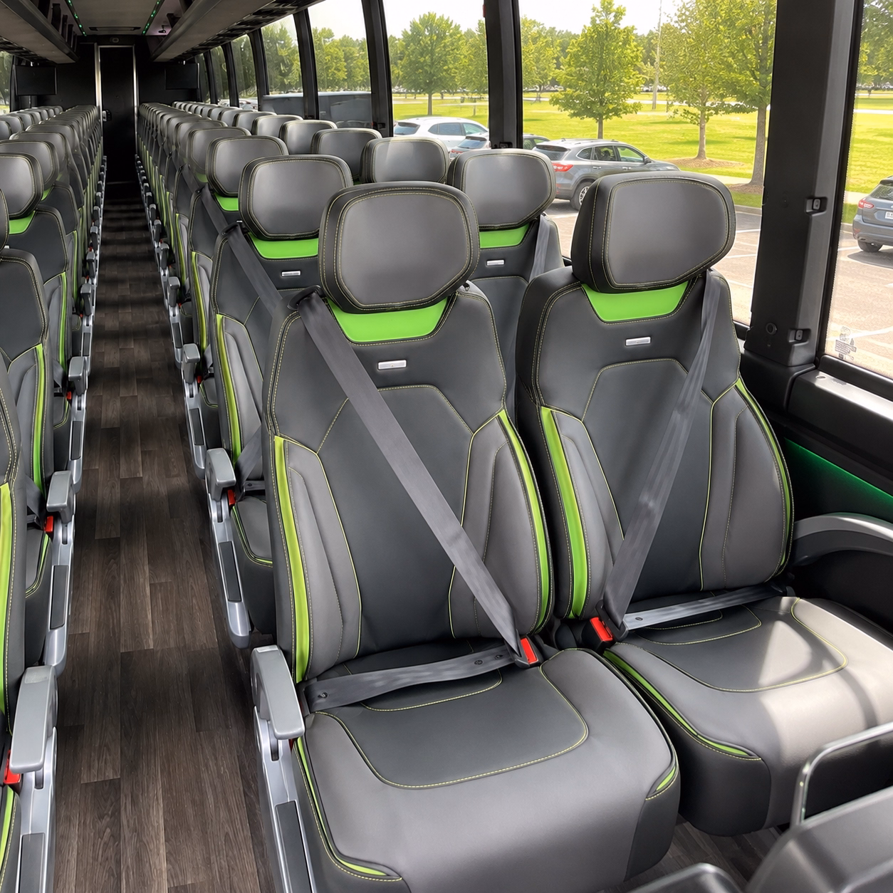 everett charter bus interior gallery