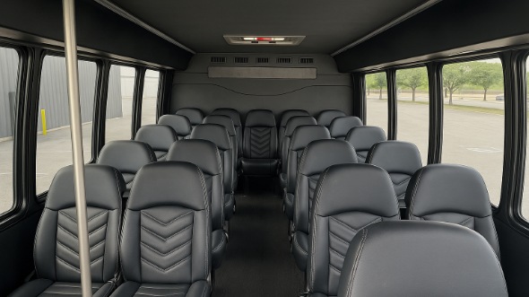 Interior of Charter Bus Company Seattle's 15 Passenger Minibus in Seattle