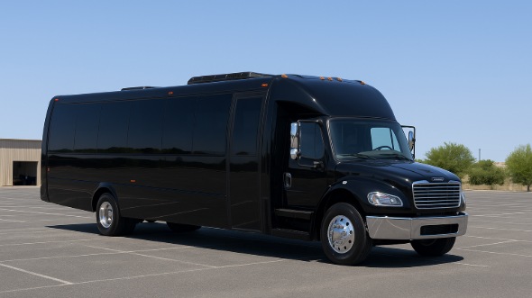 Exterior of Charter Bus Company Seattle's 30 Passenger Minibus in Seattle