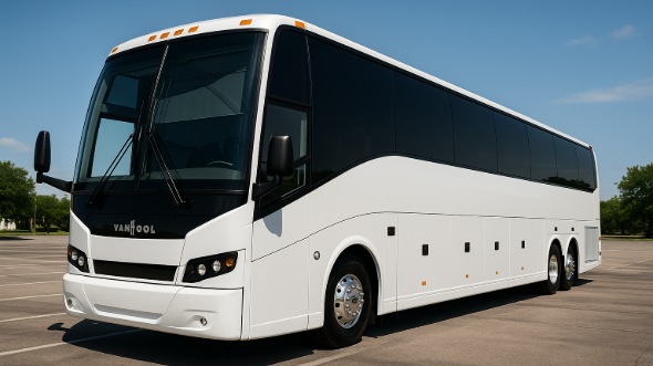 Exterior of Charter Bus Company Seattle's 54 Passenger Charter Bus in Seattle