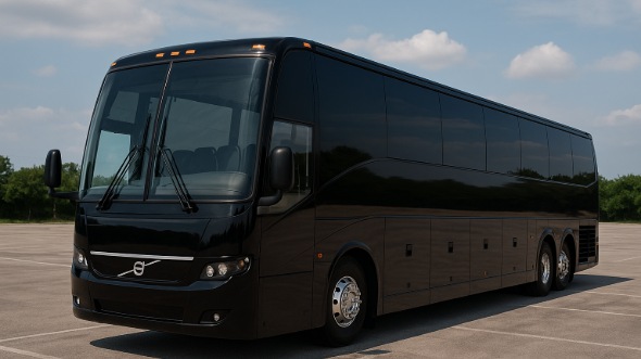 Exterior of Charter Bus Company Seattle's 55 Passenger Charter Bus in Seattle