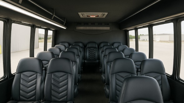 bothell 18 passenger minibus inside