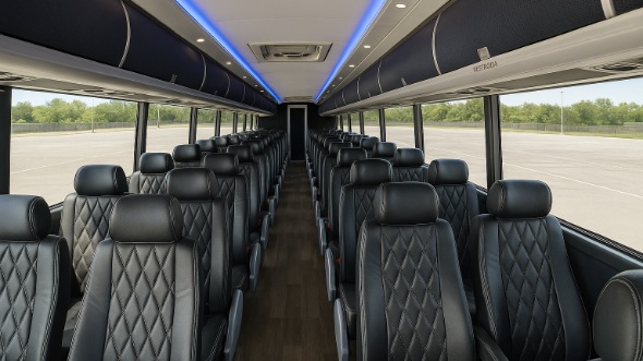 bothell 50 passenger charter bus inside