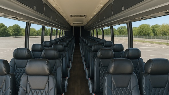 bothell 55 passenger charter bus inside