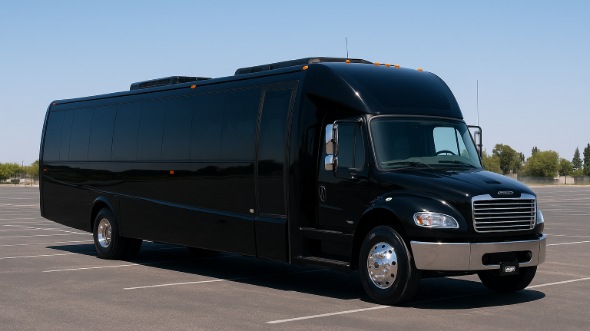 Exterior of Charter Bus Company Seattle's Party Bus in Seattle