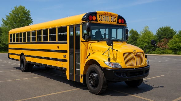 Exterior of Charter Bus Company Seattle's School Bus in Seattle