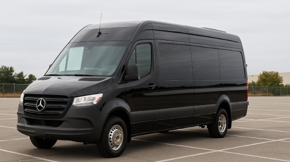 Exterior of Charter Bus Company Seattle's Sprinter Van Rental With Driver in Seattle